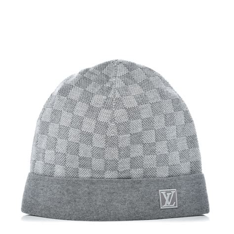 grey lv men's beanie.